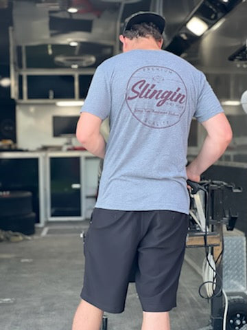 Maroon Circle Slingin Dirt